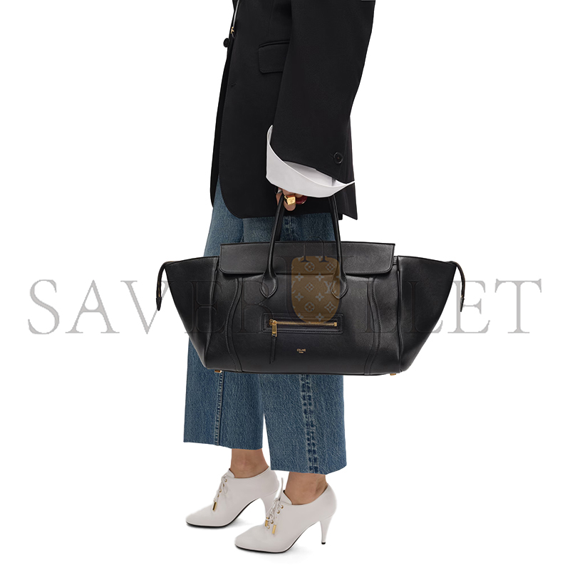 ce1i*e medium new lU*gage in s*pple shiny lambskin l100e3gw2.38no (36*22*16cm)